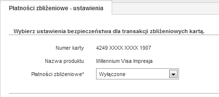 Grafika pokazująca opcję ustawień płatności zbliżeniowych