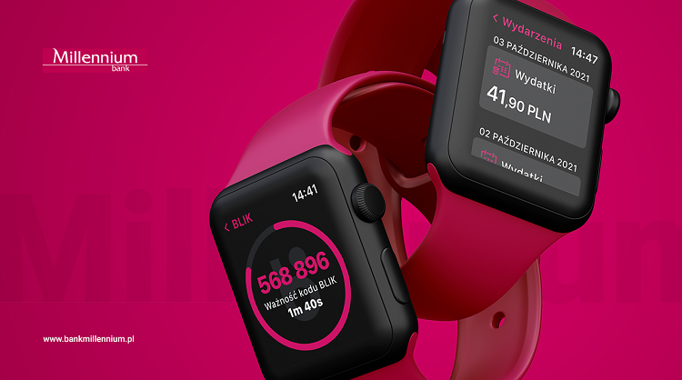 Millennium Bank - nową wersją aplikacji na Apple Watch