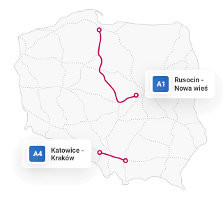 Automatyczne płatności - mapa