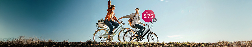 People on the bikes