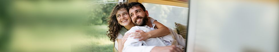 Family in a camper