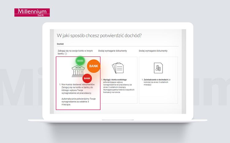 Bank Millennium Rozszerzyl Usluge Potwierdzania Dochodu W Procesie Pozyczki Gotowkowej Z Wykorzystaniem Logowania Do Innego Banku Dodajac Do Niej Mbank Bank Millennium